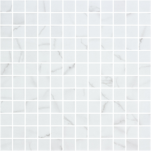 Mosaique Venato White matte 31.1 x 31.1 cm, Verre, pour intérieur et extérieur