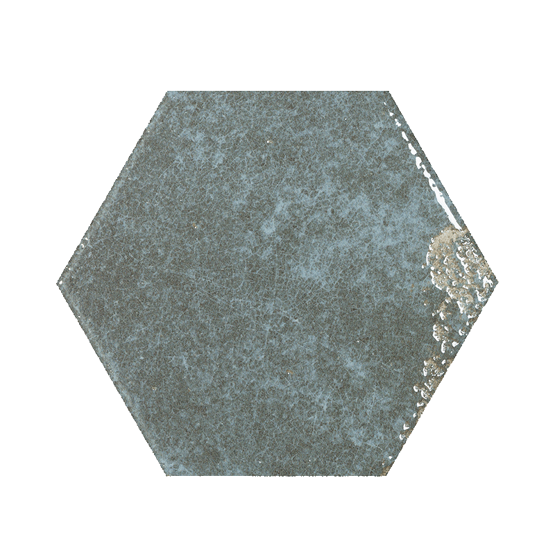 carrelage hexagonal Alma Gris 15 x 13cm, Grès cérame, pour intérieur et extérieur