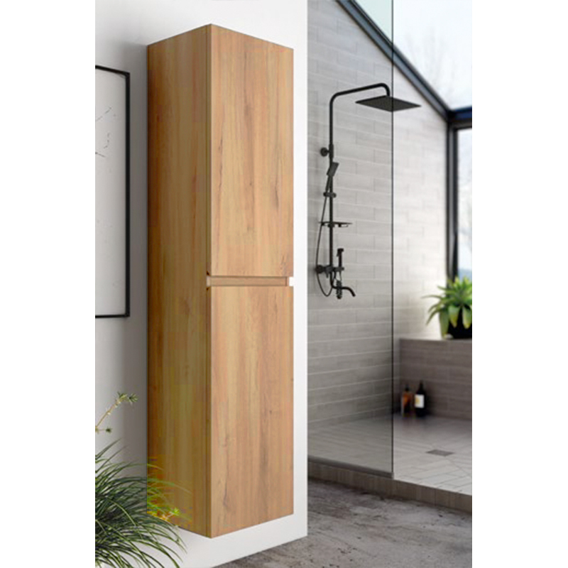 colonne 2 portes Niza AZ Roble Collet 35 x150cm, Melaminé, pour intérieur et extérieur