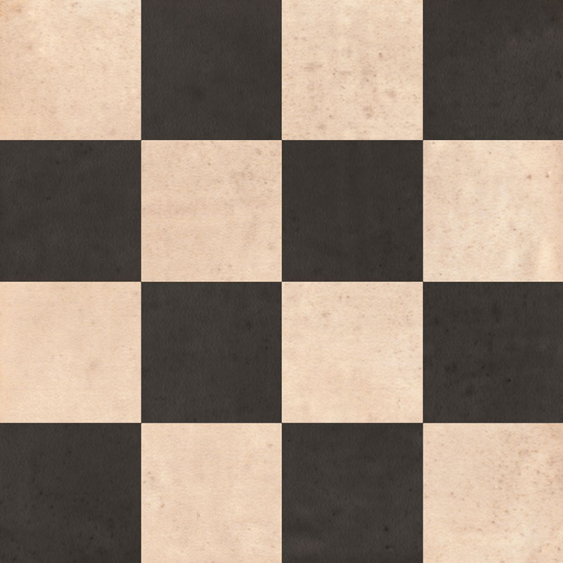 carrelage aspect ciment Barroco Blanc-noir 001 22.5 x 22.5cm, Grès cérame, pour intérieur et extérieur