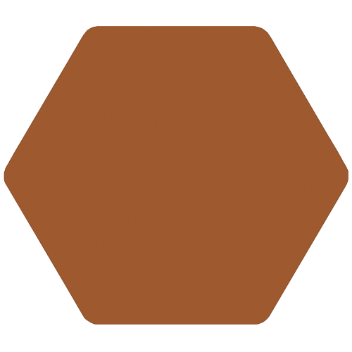 Carrelage Hexagonal Toscana Ocre 29 x 25.8cm, Grès cérame, pour intérieur et extérieur
