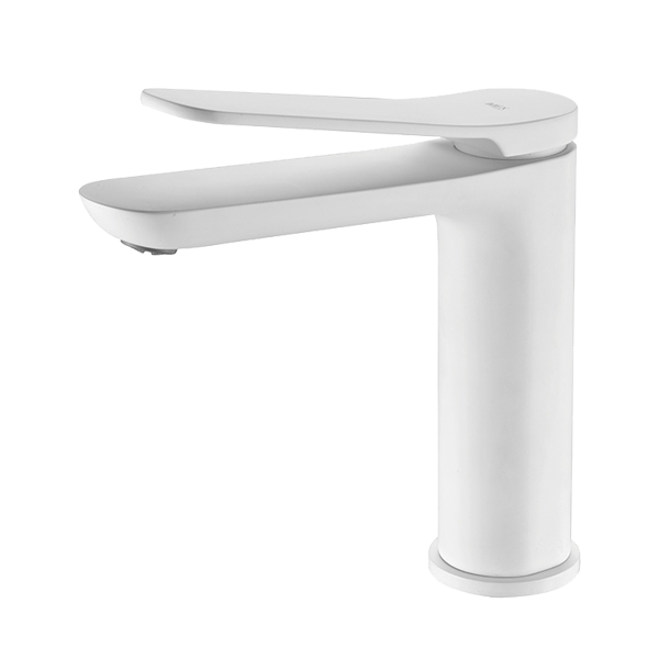 Mitigeur Monocommande lavabo Dinamarca blanc mat - BDR031-1BL 14.2x15.6cm, \