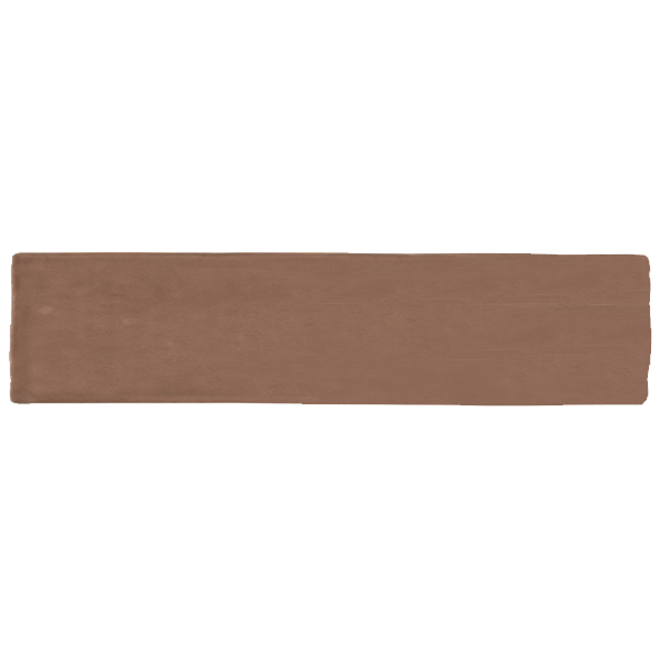 Faïence Bellini Marron 30 x 7.5cm, Pate blanche, pour intérieur