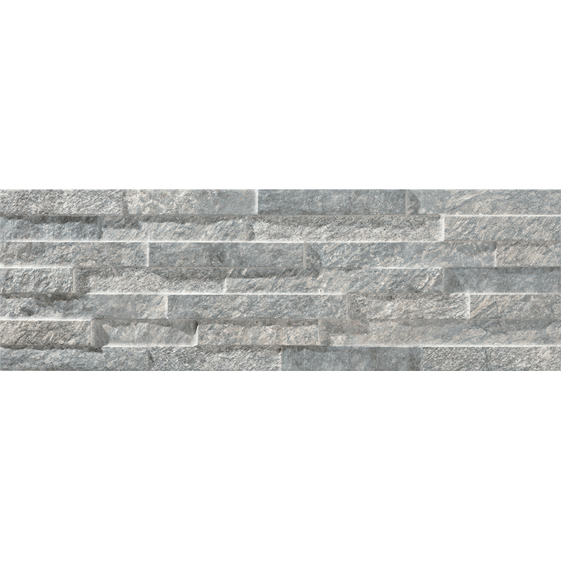 carrelage mural Brickstone Grey 51.7 x 16.3cm, Grès cérame, pour intérieur et extérieur