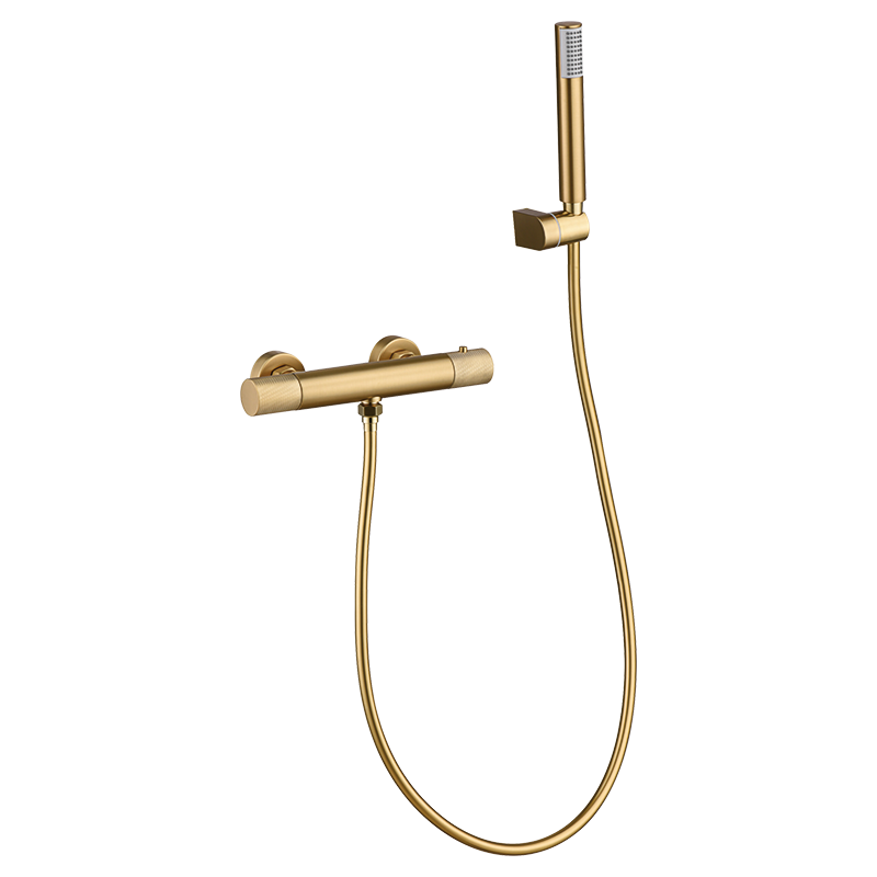 Robinet de douche thermostatique Line Or brossé - BTD038-5OC 0, Laiton, pour intérieur