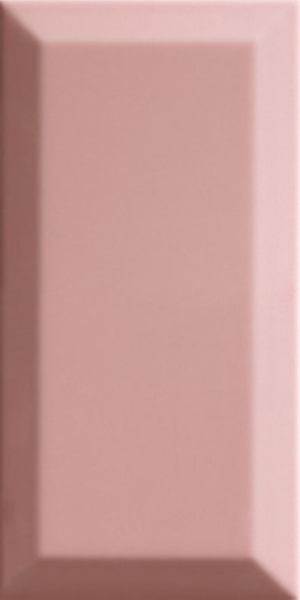 Faïence Bisel Rosa brillant 20 x 10cm, Pate rouge, pour intérieur
