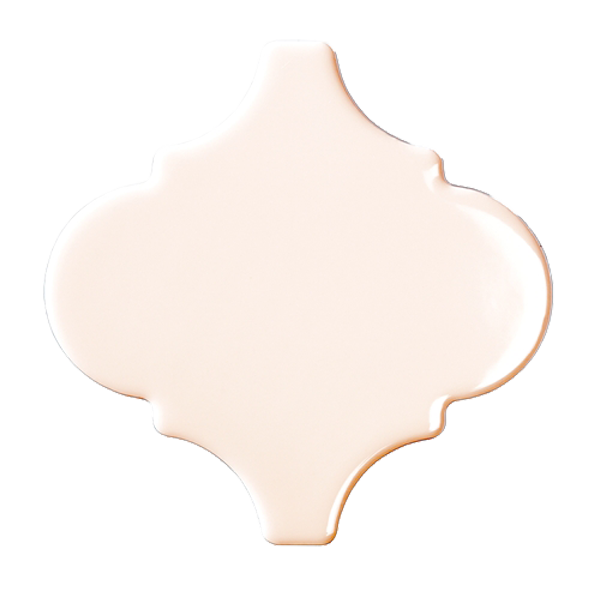 Faïence Bondi Arabesque Pink Brillant 15 x 15cm, Pate blanche, pour intérieur et extérieur