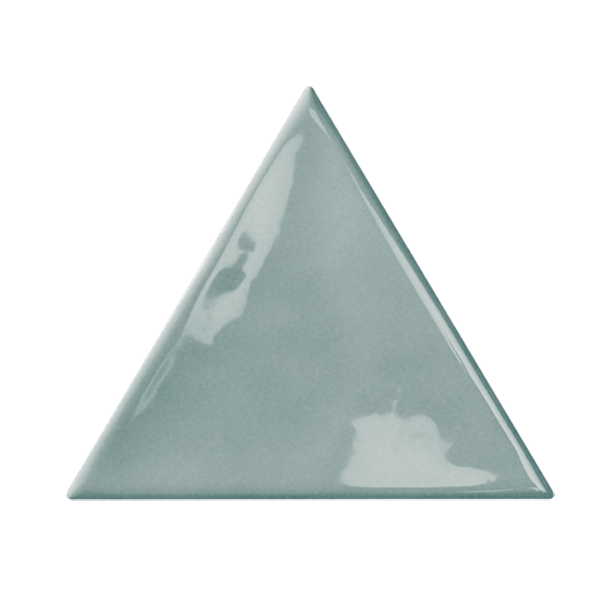 Faïence Bondi Triangle Blue Brillant 13 x 11.5cm, Pate blanche, pour intérieur