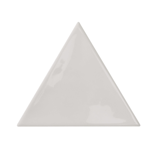 Faïence Bondi Triangle Grey Brillant 13 x 11.5cm, Pate blanche, pour intérieur