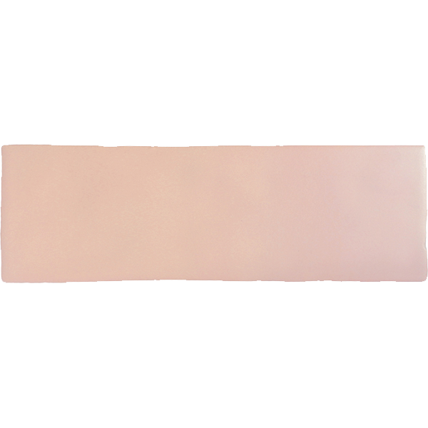 Faïence Borgo Rose mat 20 x 6.5cm, Pate blanche, pour intérieur et extérieur