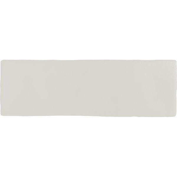 Faïence Borgo Gris soft mat 20 x 6.5cm, Pate blanche, pour intérieur et extérieur