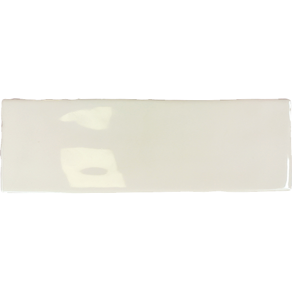 Faïence Borgo blanc soft brillant 20 x 6.5cm, Pate blanche, pour intérieur et extérieur