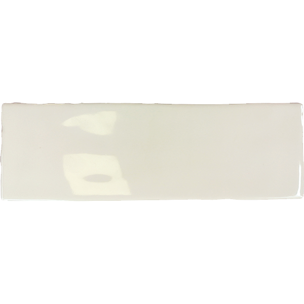 Faïence Borgo Gris soft brillant 20 x 6.5cm, Pate blanche, pour intérieur et extérieur