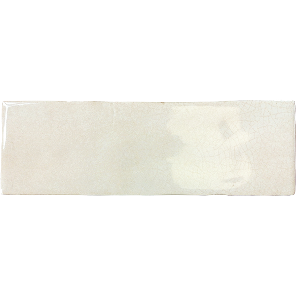 Faïence Borgo blanc soft craquelé 20 x 6.5cm, Pate blanche, pour intérieur et extérieur
