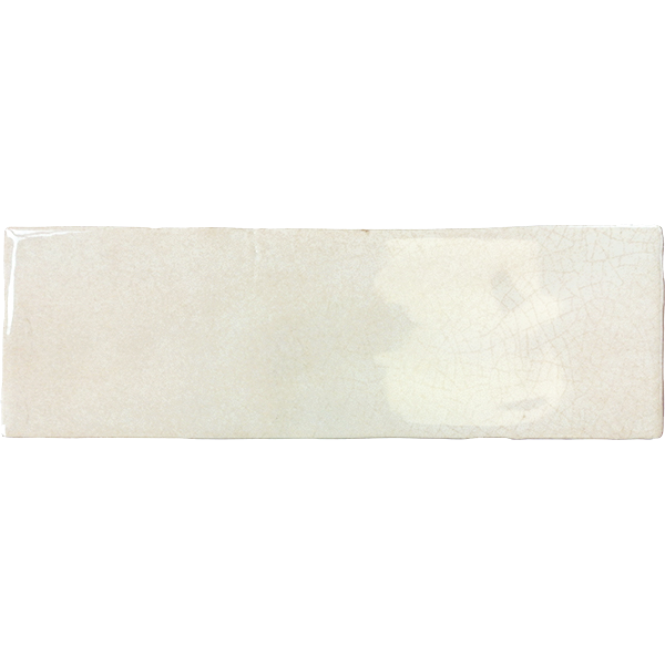 Faïence Borgo Gris soft craquelé 20 x 6.5cm, Pate blanche, pour intérieur et extérieur