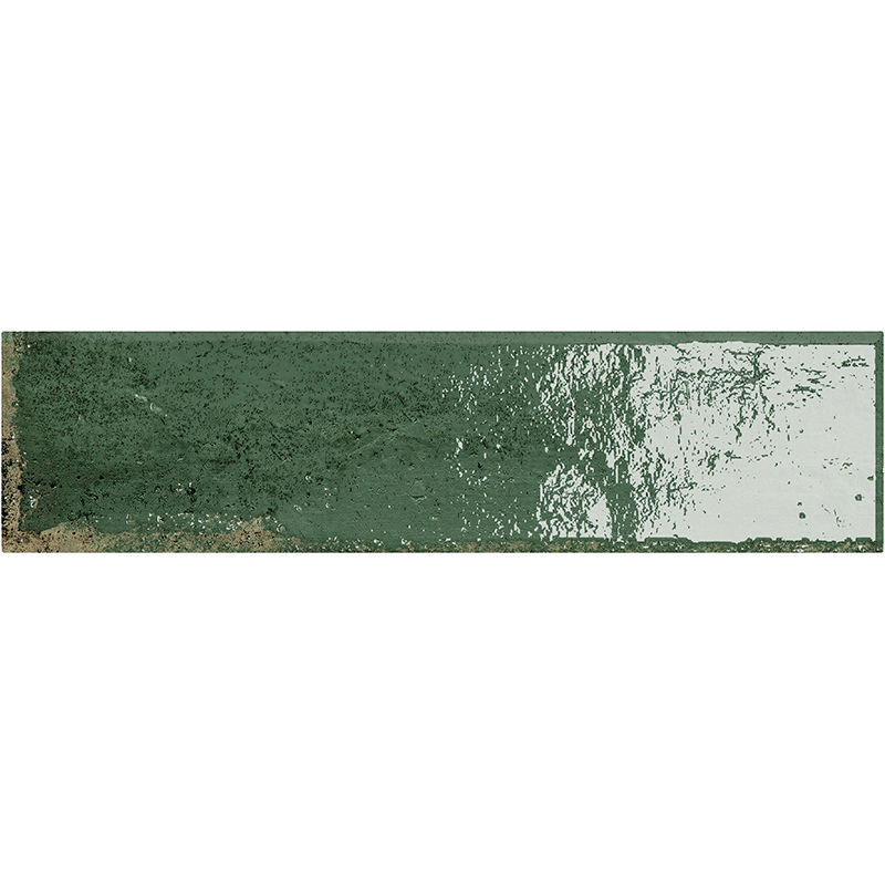 carrelage mural Carmen green 30 x 7.5cm, Grès cérame, pour intérieur et extérieur