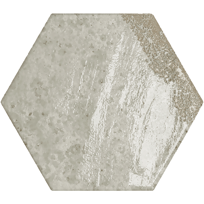 carrelage hexagonal Carmen grey 15 x 13cm, Grès cérame, pour intérieur et extérieur