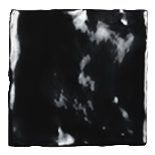 faïence Cadaques noir 10 x 10cm, Pate blanche, pour intérieur