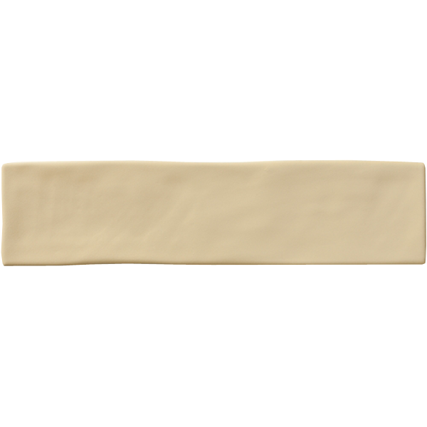 Faïence Chalk Ocre 30 x 7.5cm, Pate blanche, pour intérieur