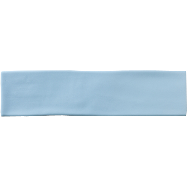 Faïence Chalk Turquesa 30 x 7.5cm, Pate blanche, pour intérieur