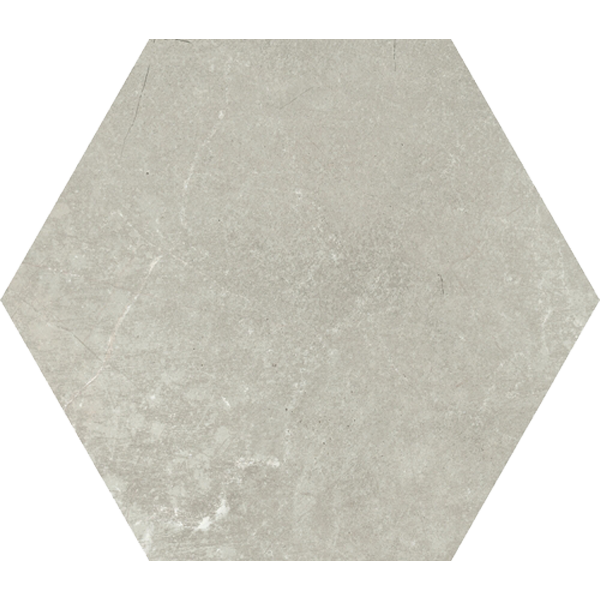 carrelage hexagonal Chicago taupe 22.8 x 19.8cm, Grès cérame, pour intérieur et extérieur