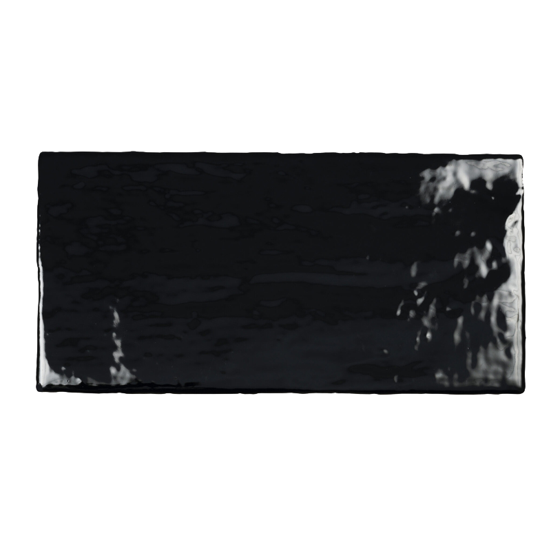 faïence Dream Black 30 x 15cm, Pate blanche, pour intérieur