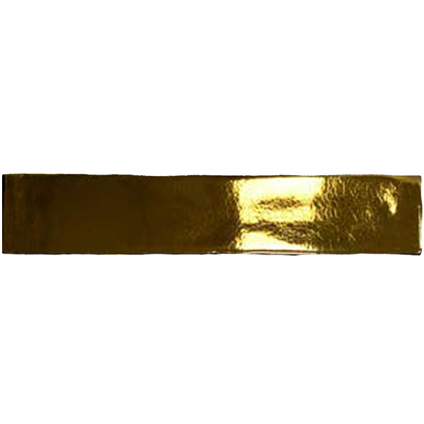 faïence Dublin Gold brillant 25 x 5cm, Pate blanche, pour intérieur