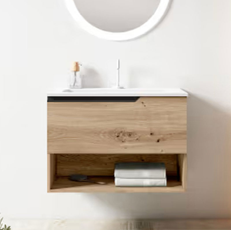 Ensemble meuble ELEVEN + vasque céramique FLAT - 60cm Costa 60x55x45cm, Melaminé, pour