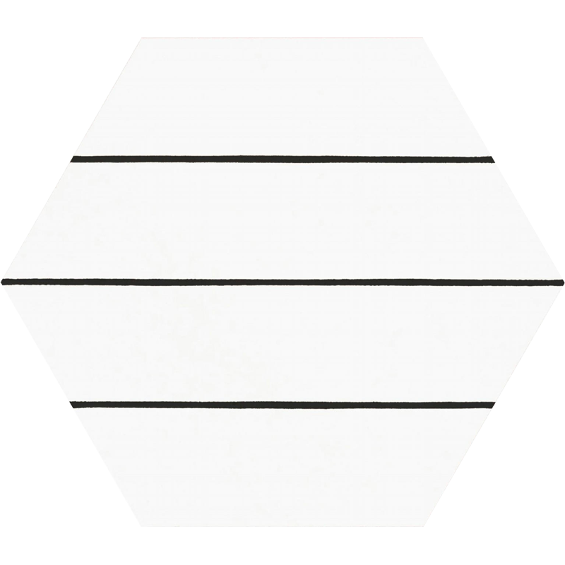 carrelage hexagonal Porto Savona Black 25 x 22cm, Grès cérame, pour intérieur et extérieur