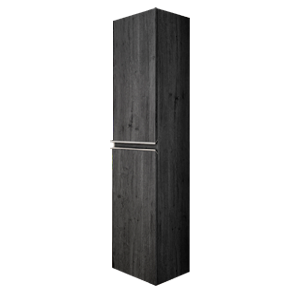 Colonne Inglet 2 portes Ebony ouverture gauche 35 x150cm, Melaminé, pour intérieur et extérieur