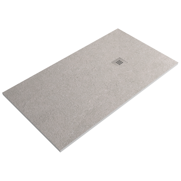 Receveur de douche Imagine XLIFE Granite Cream 80x80cm 80x80x2.4cm, Gel Coat, pour intérieur et extérieur