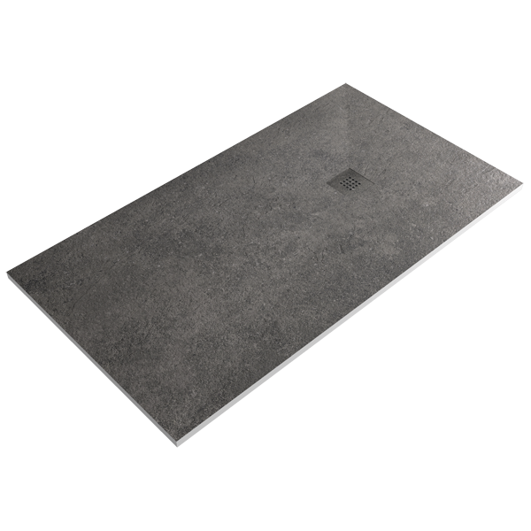 Receveur de douche Imagine XLIFE Nexus Anthracite 90x70cm 90x70x2.4cm, Gel Coat, pour intérieur et extérieur