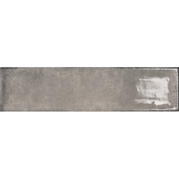 faïence Iris Gris Brillant 30 x 7.5cm, Pate blanche, pour intérieur