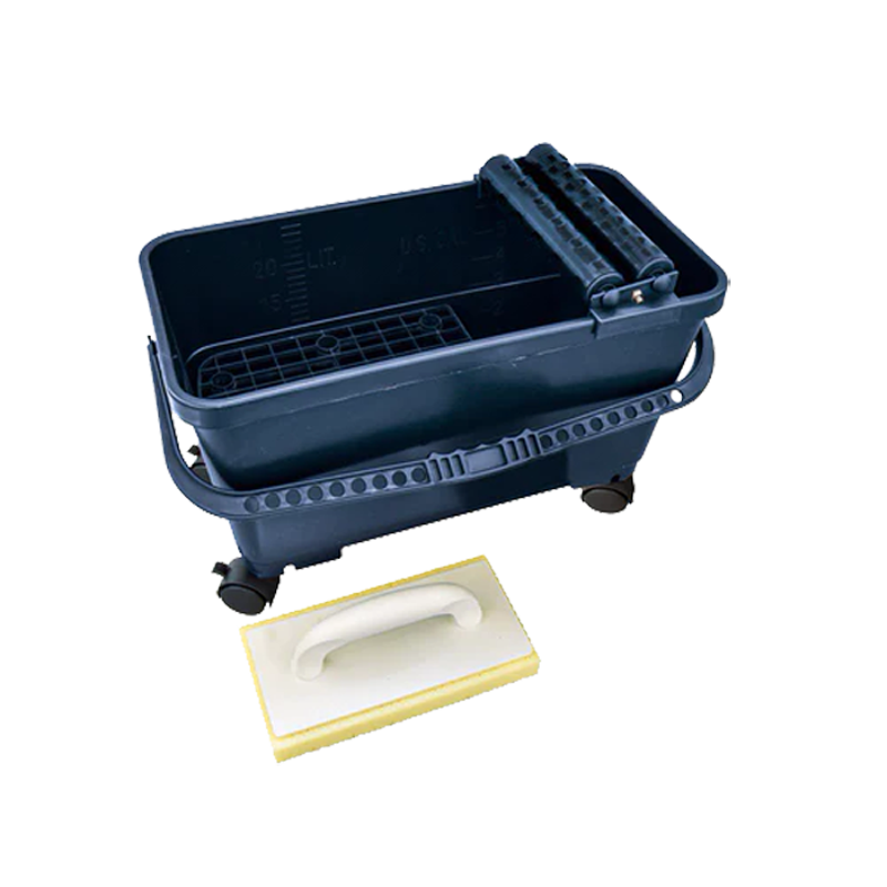 Seau kit ECO 24L, 2 rouleaux+platoir+éponge