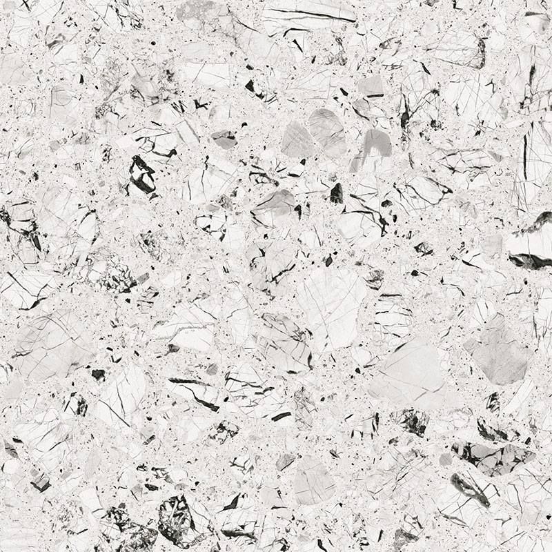 carrelage poli Luna Blanco 79.3 x 79.3 cm, Grès cérame, pour intérieur et extérieur
