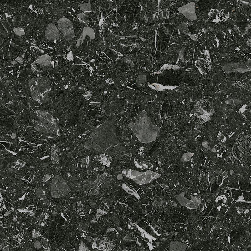 carrelage Luna noir naturel 120 x 120cm, Grès cérame, pour intérieur et extérieur