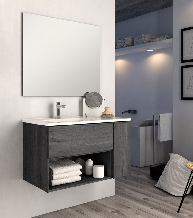 meuble de salle de bains BLACK MODENA Ebony