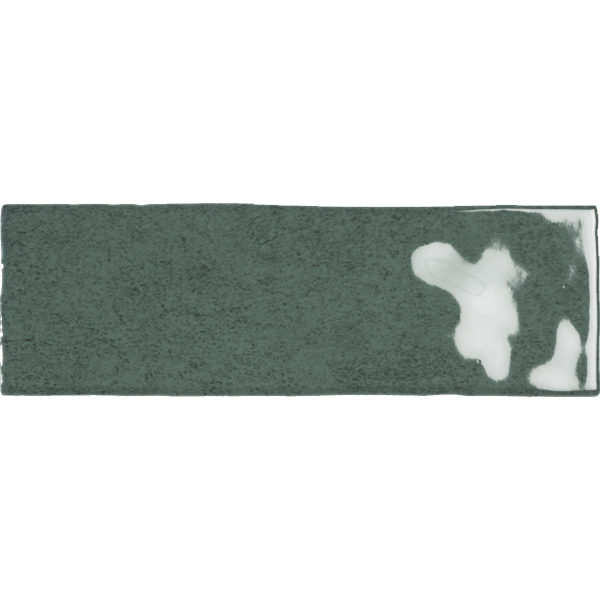 carrelage mural Nolita verde brillant 20 x 6.5cm, Grès cérame, pour intérieur