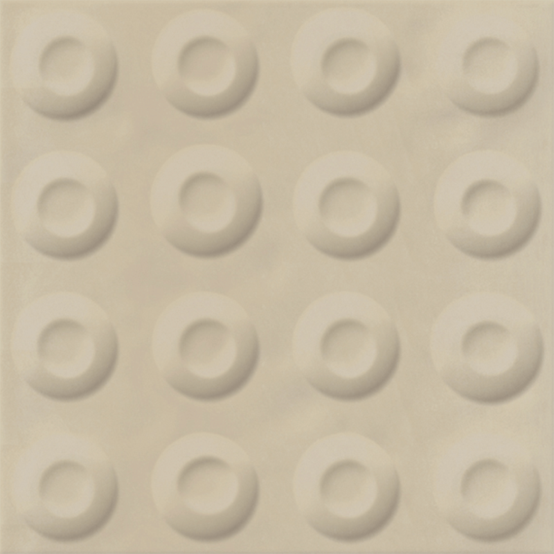 faïence Berta Pico Beige M mat 20 x 20cm, Pate blanche, pour intérieur