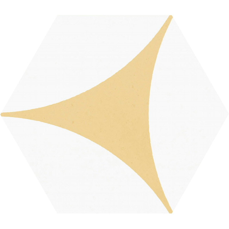 Carrelage hexagonal Porto Venere yellow 25 x 22cm, Grès cérame, pour intérieur et extérieur