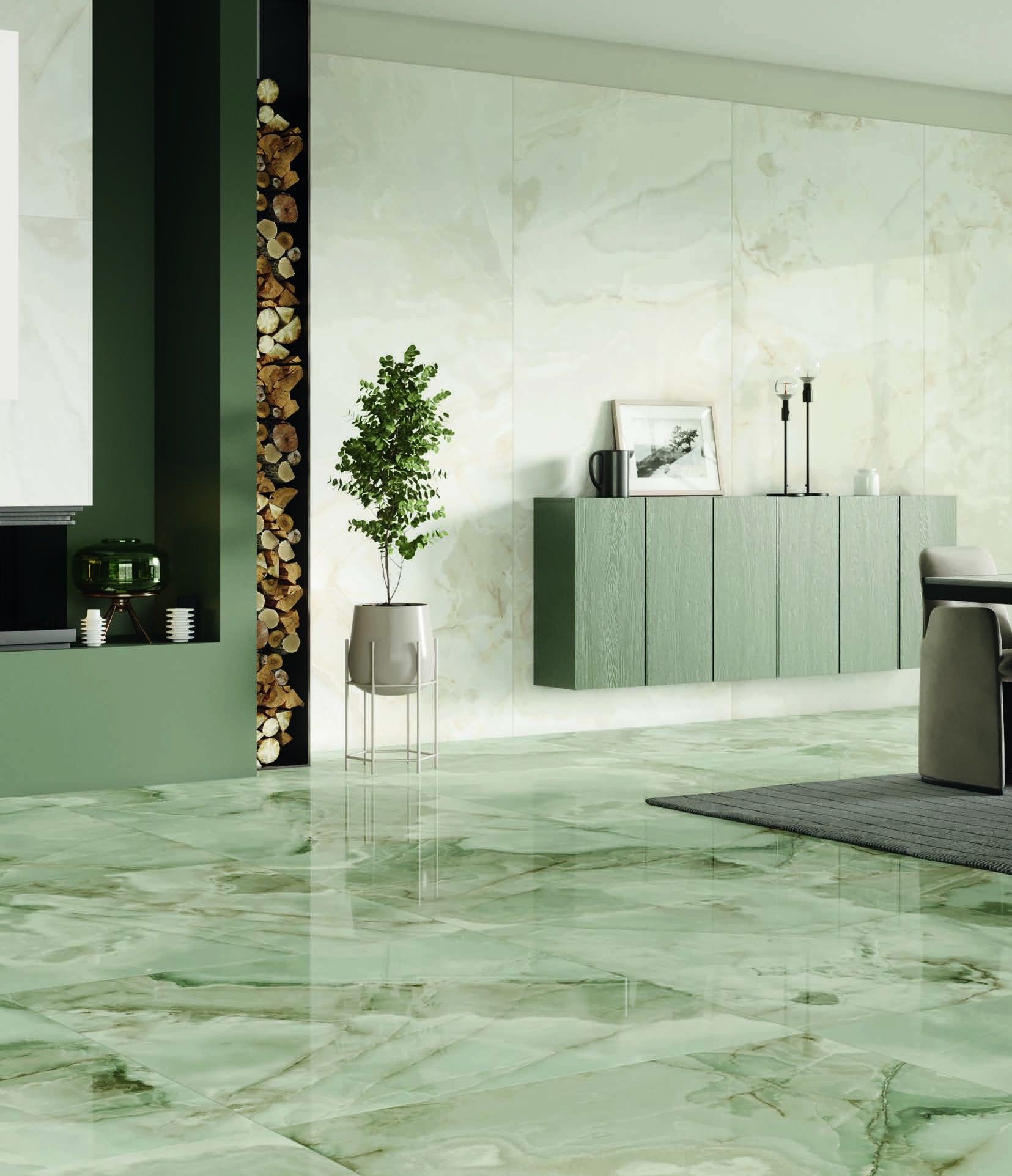 Carrelage Rêve Jade Mat 60x120cm 120 x 60cm, Grès cérame, pour intérieur et extérieur
