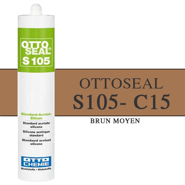 Silicone OTTOSEAL S105 - Brun Moyen C15 - 310ml