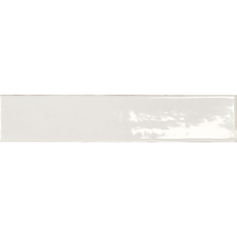 faïence Saona White 25 x 5cm, Pate blanche, pour intérieur