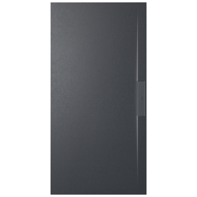 Receveur de douche Side Anthracite 80x180x2.5cm, Gel Coat, pour intérieur et extérieur