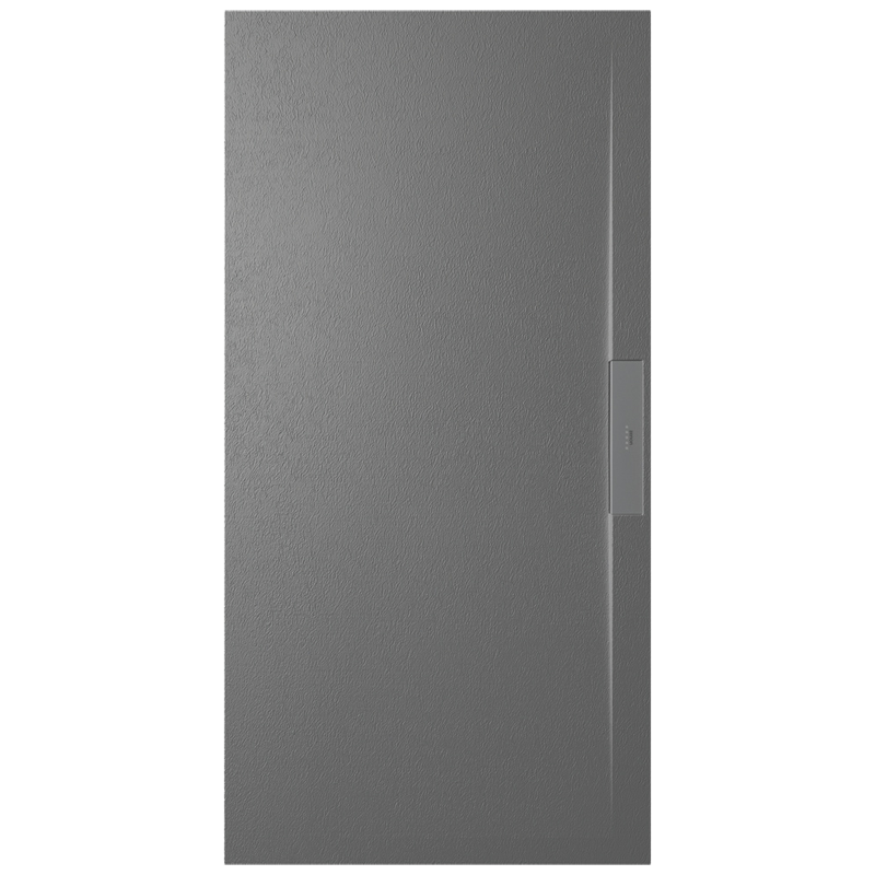 Receveur de douche Side Cemento 100x100x2.5cm, Gel Coat, pour intérieur et extérieur