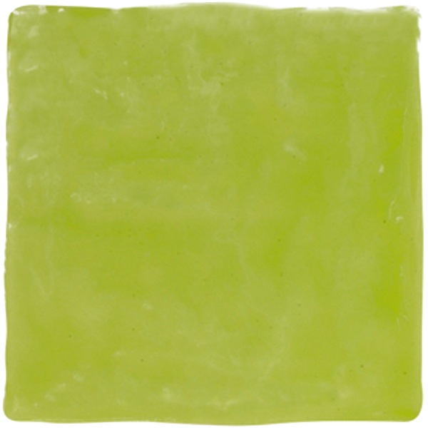 faïence Sevilla brillant verde pistacho 13 x 13cm, Pate blanche, pour intérieur et extérieur