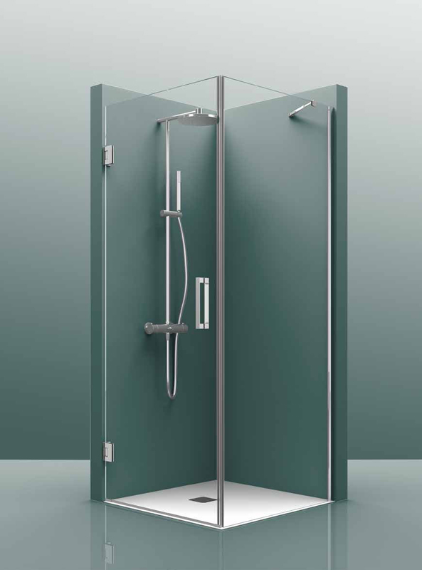 Paroi de douche TEDY 400A 140cm Transparent 140 cm, , pour intérieur et extérieur