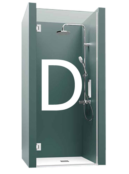 Paroi de douche TEDY P00 90cm décor 90 cm, \