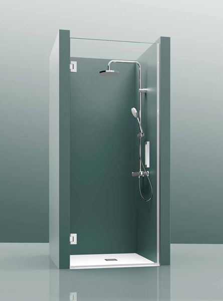 Paroi de douche TEDY P00 50cm Transparent 50 cm, \