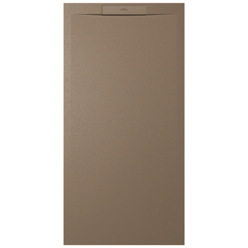 Receveur de douche West Stone terracotta 140x80cm 140 x 80cm, Gel Coat, pour intérieur et extérieur